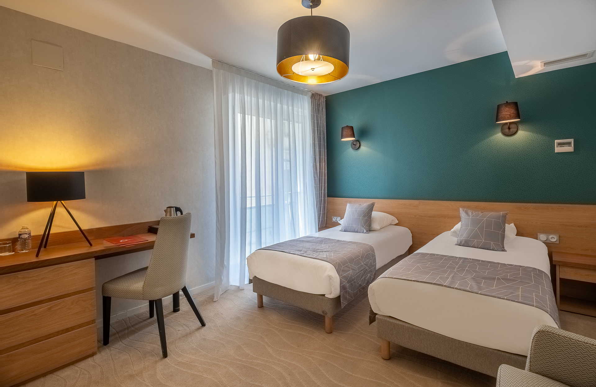 Chambre avec lits jumeaux - hotel spa dax - Thermes de l'Avenue