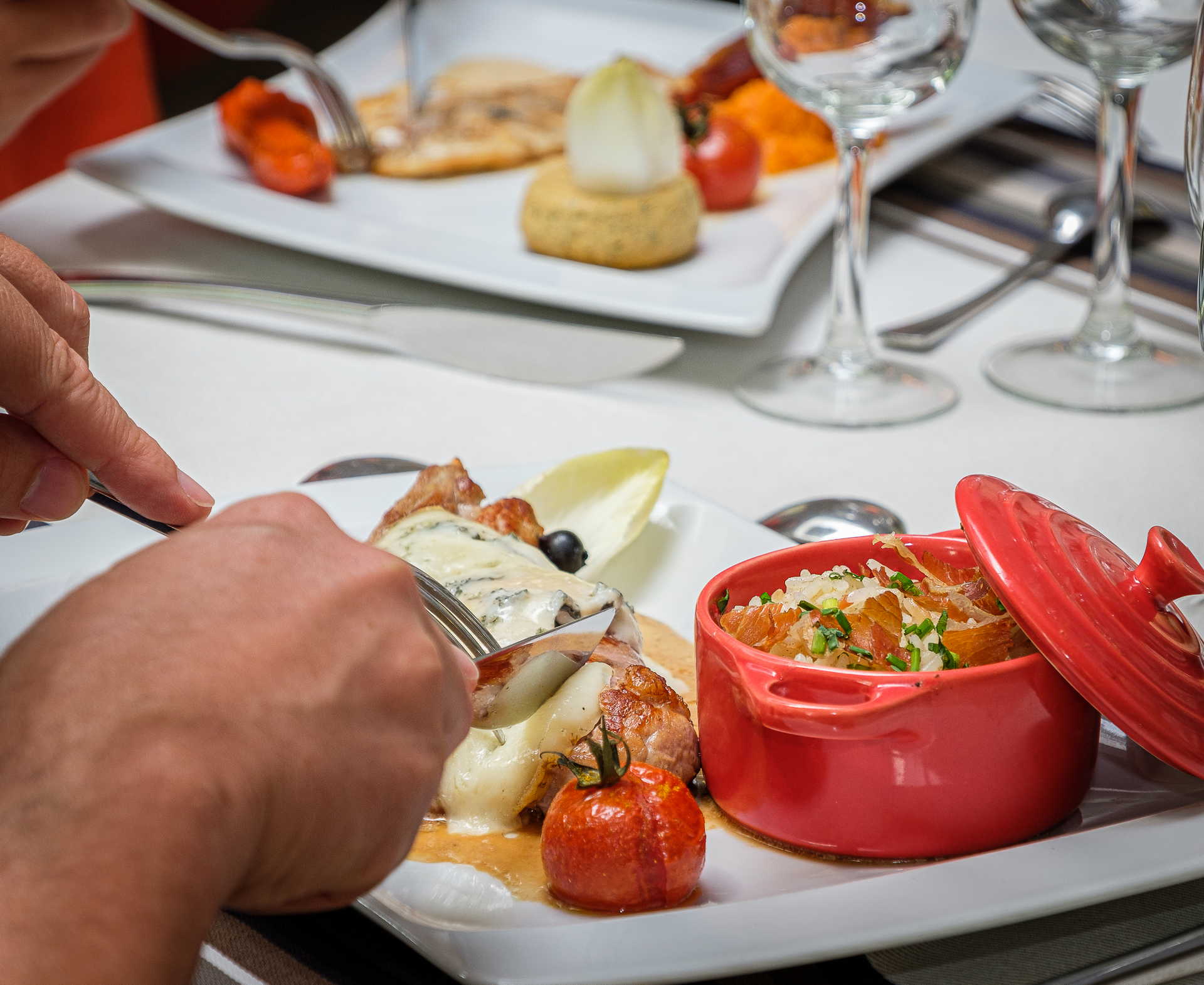 Plat de viande - hotel restaurant landes - Thermes de l'Avenue